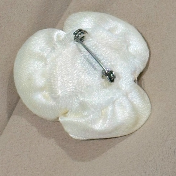 ππΌ URSULA OF SWITZERLAND ULTRA RARE 70s Cream Lace Tan Chiffon Maxi Dress Sz 10 - Picture 10 of 13